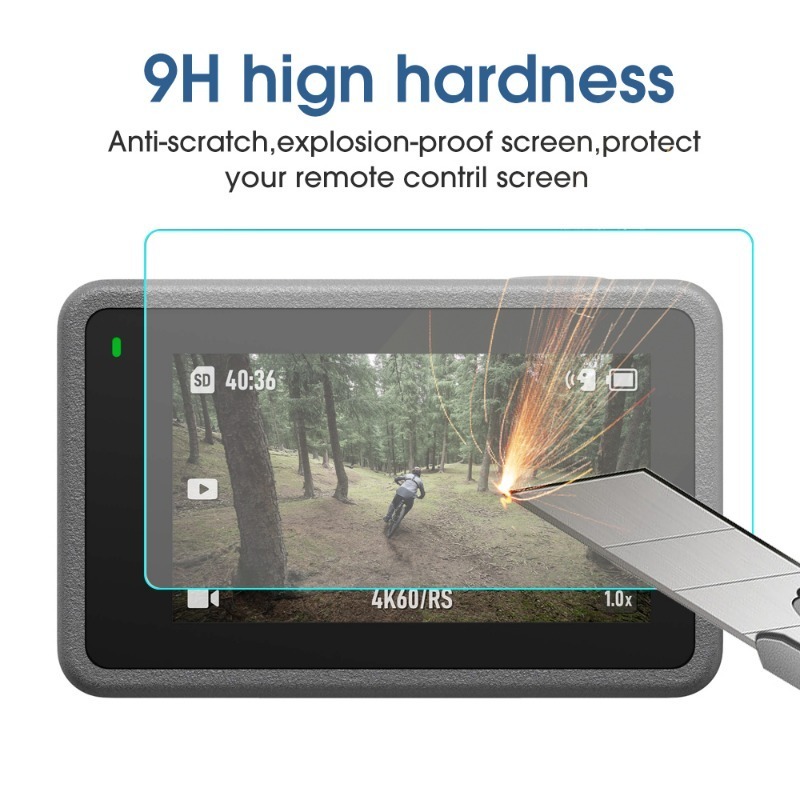 Tempered Glass for DJI OSMO Action 4 Front Back Screen Protector Camera Lens Cover Anti-scratch Protective Film for DJI Action4. 