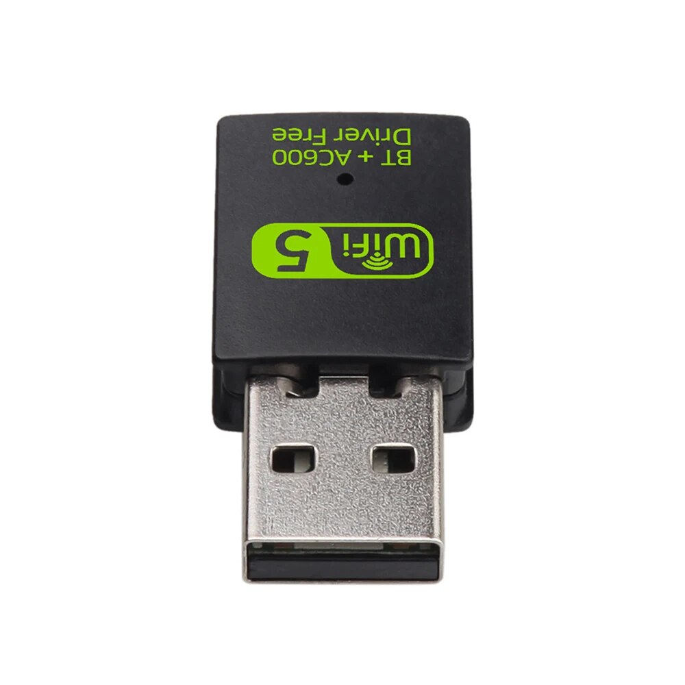 600Mbps USB WiFi Adapter WiFi Bluetooth-Compatible 2in1 Dual Band 2.4G 5GHz Mini USB WiFi Dongle Network Wireless WLAN Receiver. 
