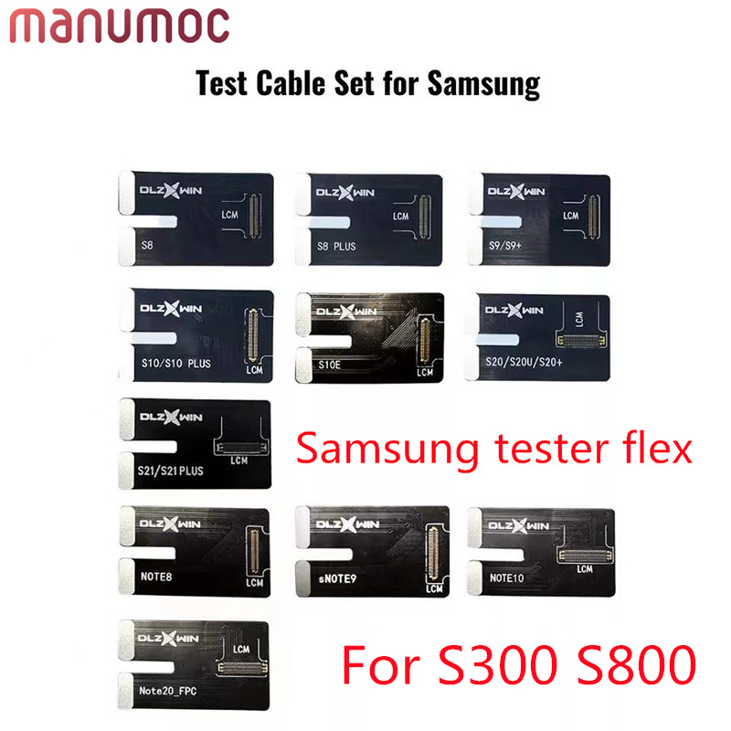 LCD Screen Tester Flex Cable For sTestBox DL S300 S800 Samsung S8 S9 S10 Note8 Note9 Note10 Note 20 S22 Ultra