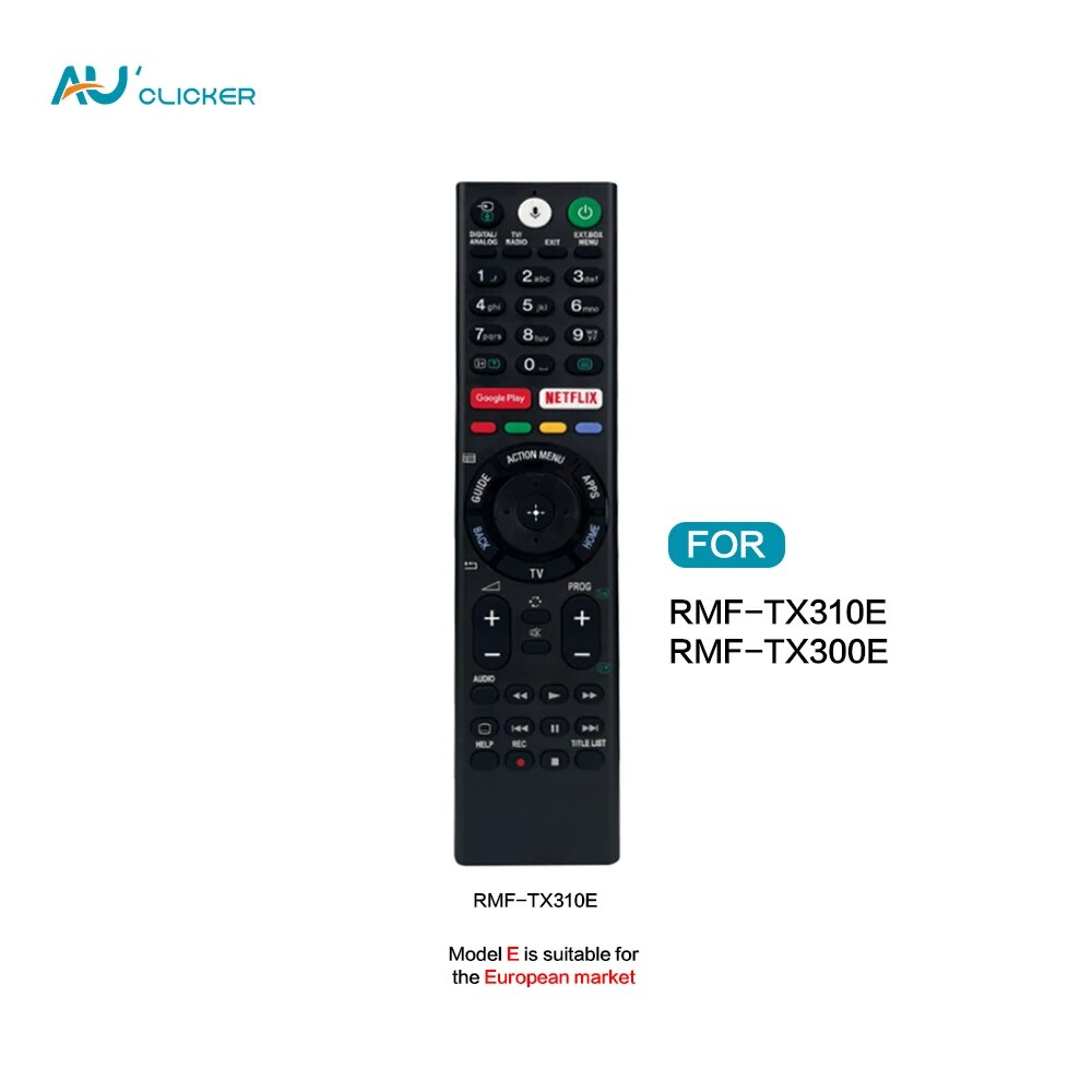 RMF-TX300E RMF-TX310E Voice TV Remote Control Replacement Bravia Series For Sony 4K Ultra HD Smart LED TV RMF-TX310U. 