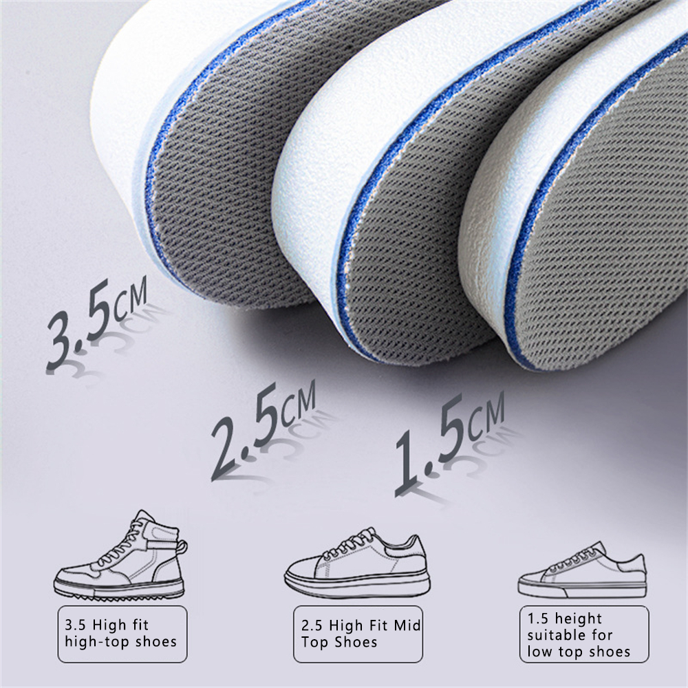1PCS Shoe Lift Orthotic Devices New Invisible Elevated Insole Comfortable And Soft Insole Fully Padded Soft Bottom Shoe-pad. 