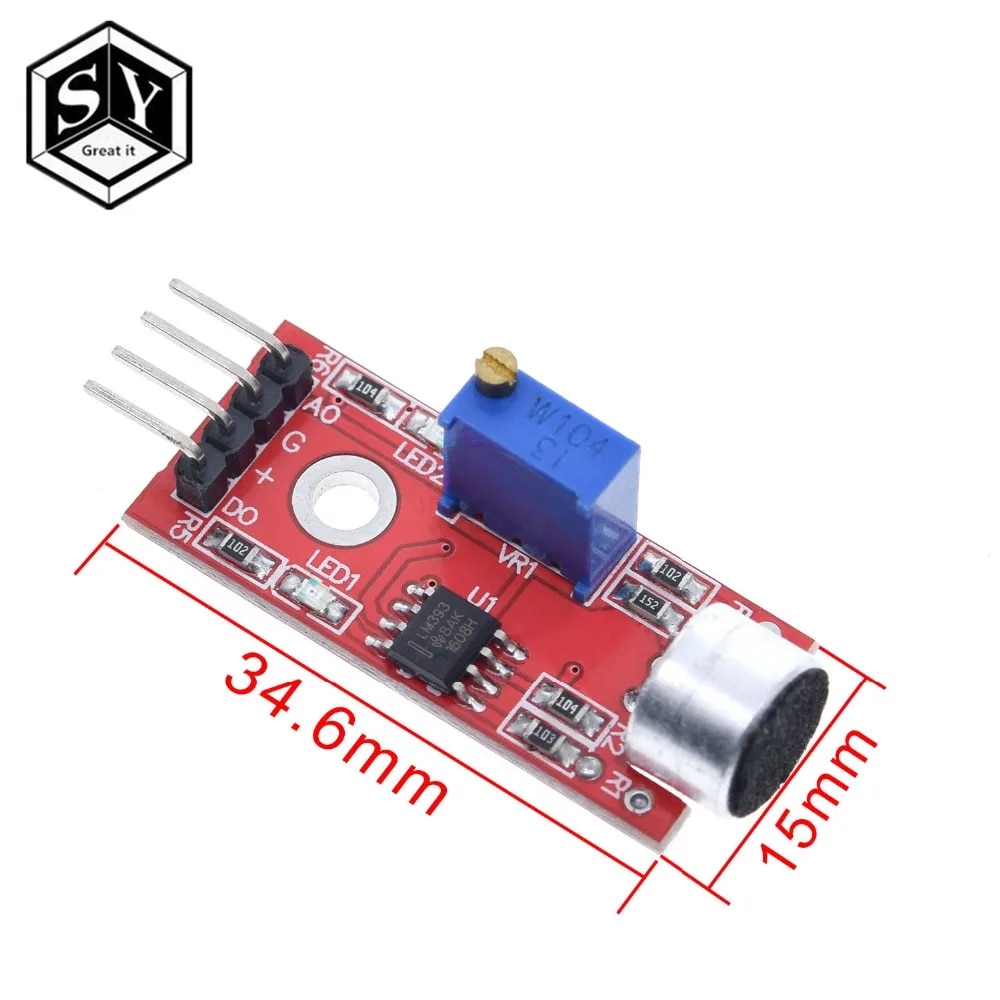 【Lejia】Great IT High Sound Sensor Module For AVR PIC KY 037. 