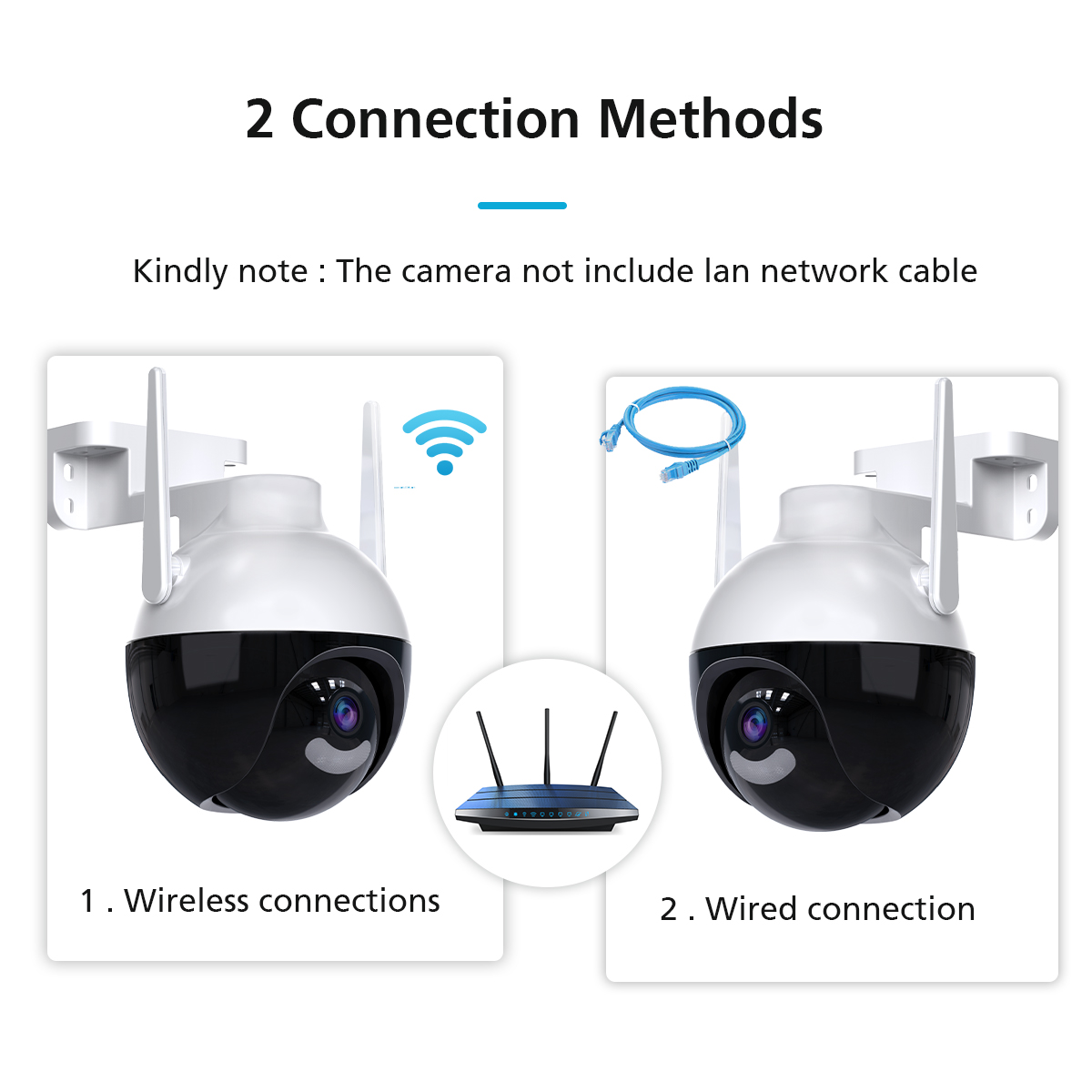V380 C11XH WIFI IP Camera 3MP Outdoors Waterproof Featuring 355degree