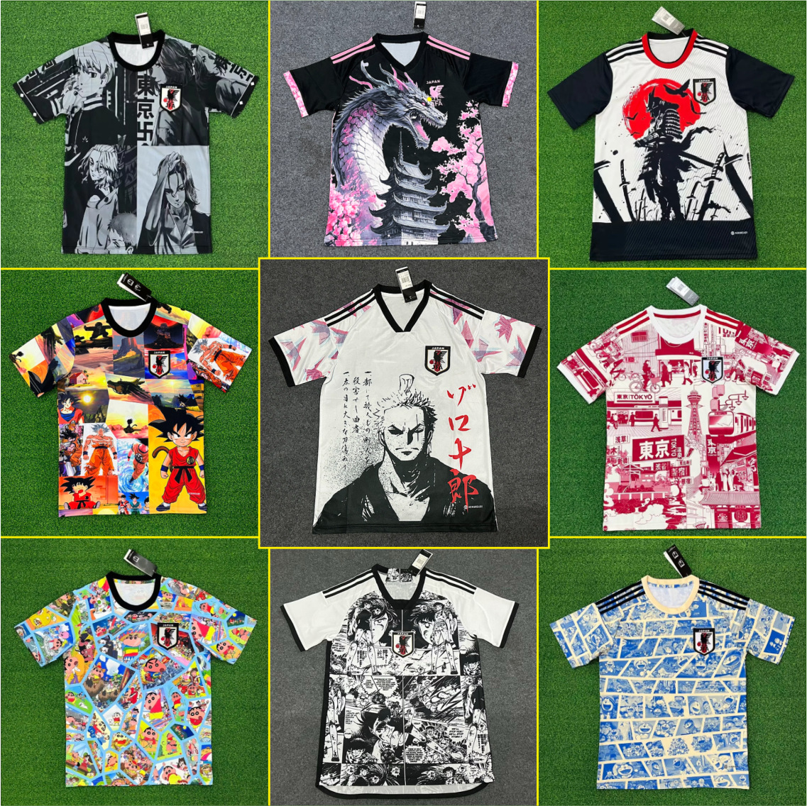 One Japanese anime football jersey, ragon all la Samurai national team football jersey