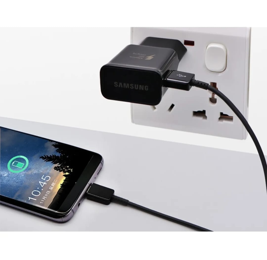 Samsung Fast Charger 15 Watt With Type_C Cable For All Android Mobile Fast Charger. 