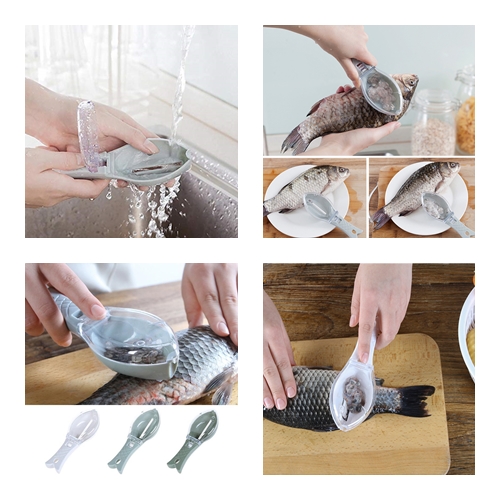 Fish Skin Brush Scraping Fishing Scale Brush Graters Fast Remove. 