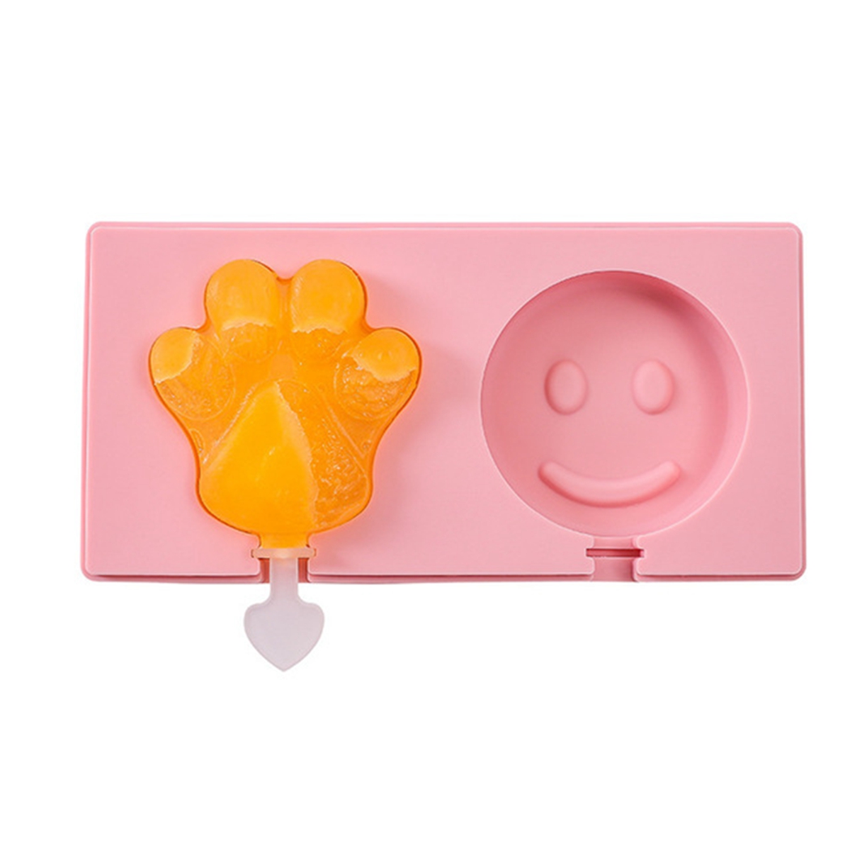Popsicle Mold, Mold Shape Maker, Frozen Pink 柔らかな質感の