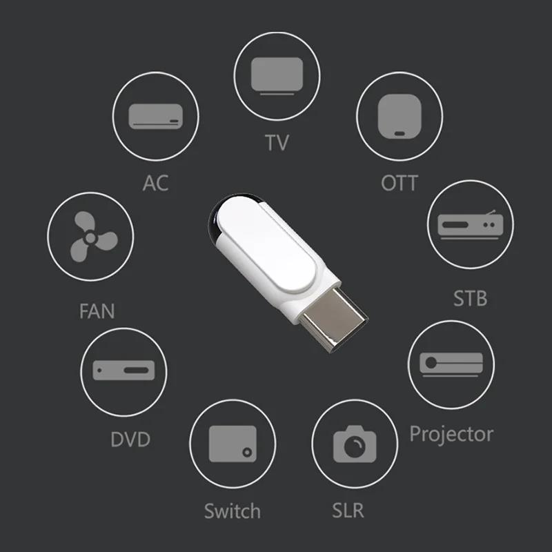 Universal Smartphone Remote Control Type C Micro USB Smart Infrared App Control Wireless Mini Adapter for TV Air Conditioner. 