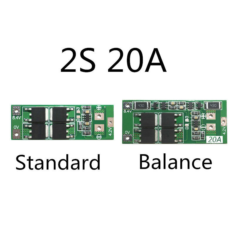 2S 20A 7.4V 8.4V 18650 Li-ion Lithium protection board/BMS board Standard/Balance. 