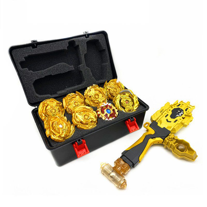 Spinning top Burst Arena Toys set gold Beylade Burst With Launcher And Storage Box Bayblade Bable Drain Fafnir Phoenix Vnce Lncei. 