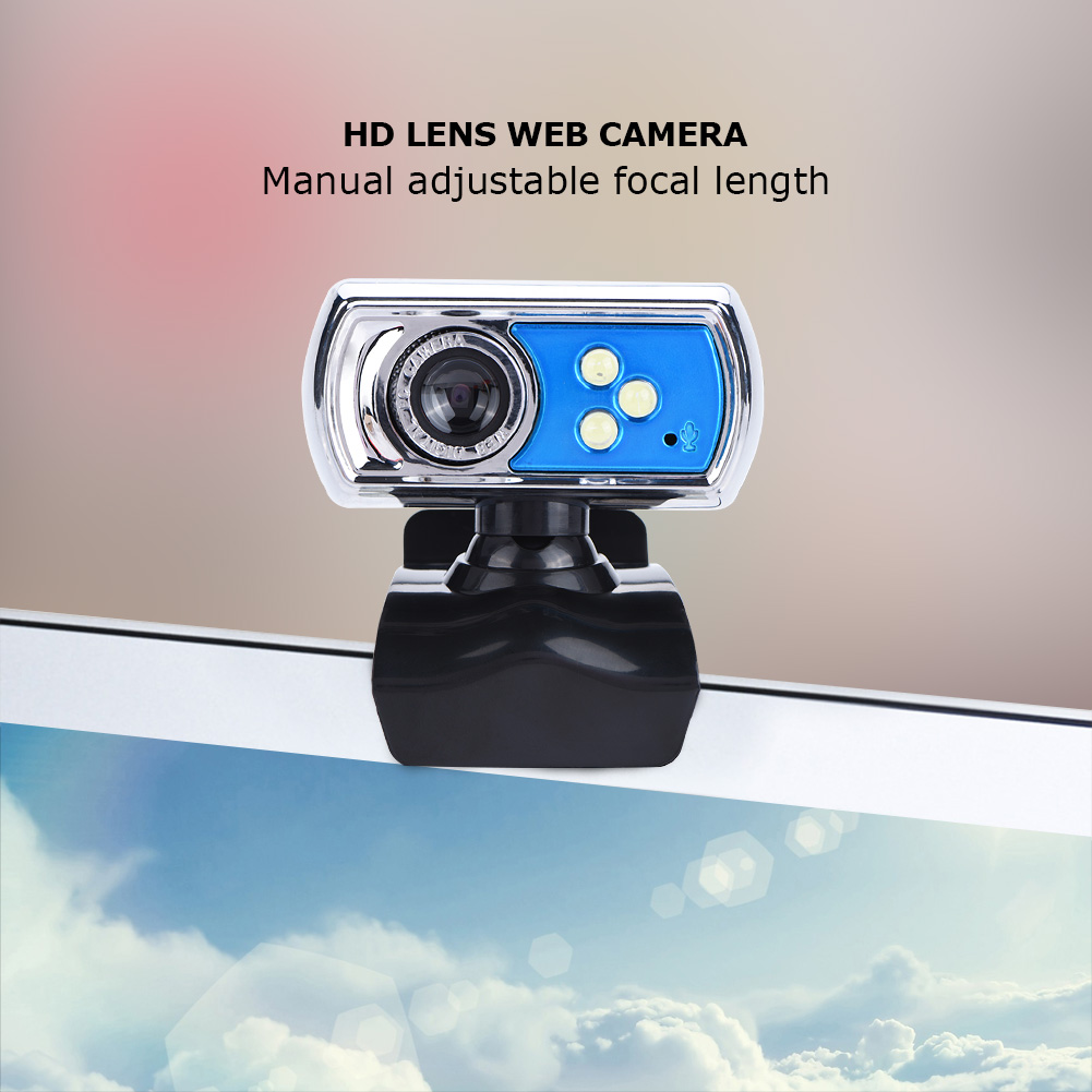 360 Degree Rotation USB HD 12 Megapixels Webcam Free Drive Computer Camera With Digital Micro
