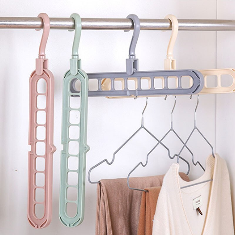 Magic Hanger Storage Rack Adjustable Anti-slip Hanger Hooks. 