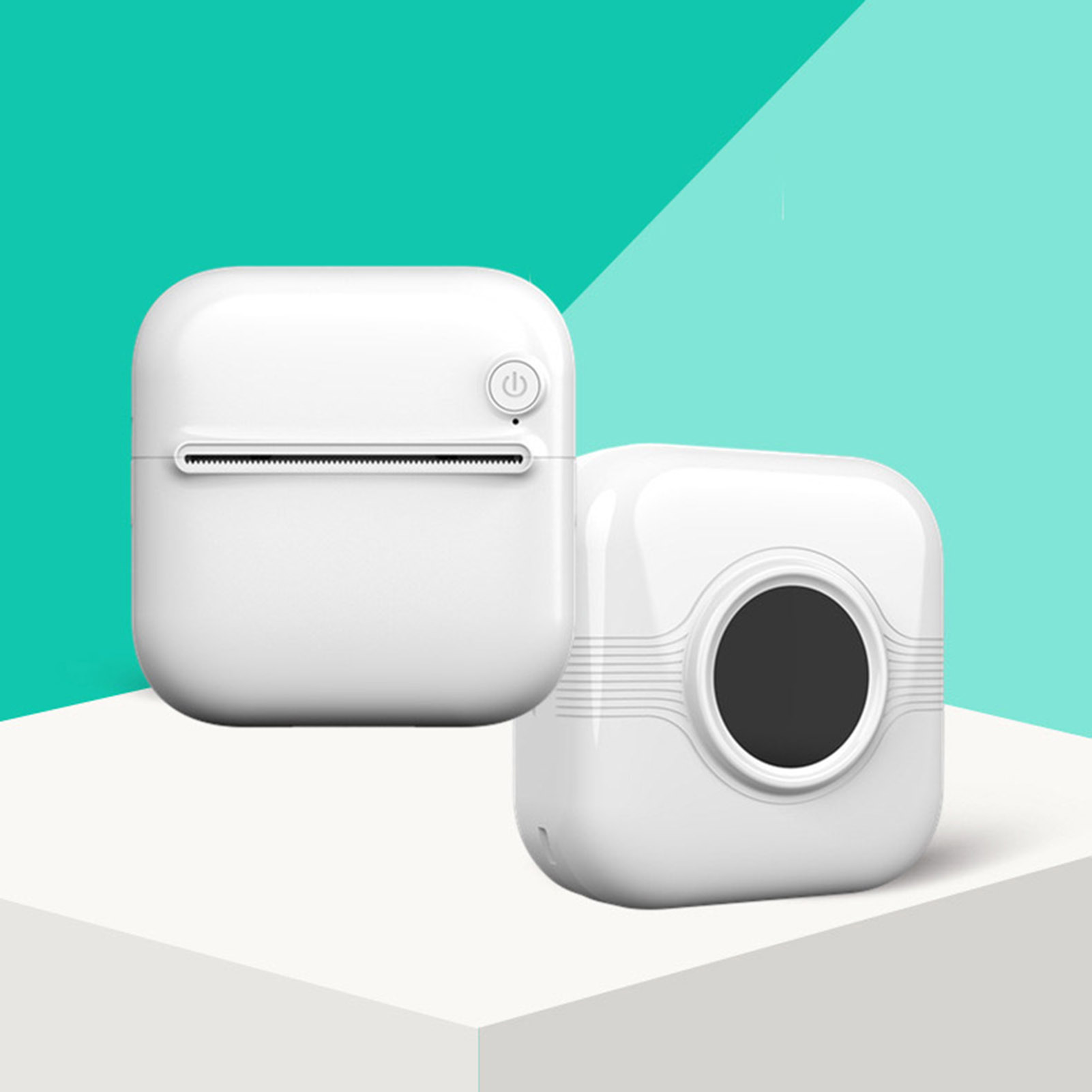 Pocket-sized Thermal Printerprinter Portable Bluetooth Mini Thermal Printer for Ios Android Print Photos Receipts Notes Labels Qr Codes on the Go Mini Printer with Rechargeable Battery. 