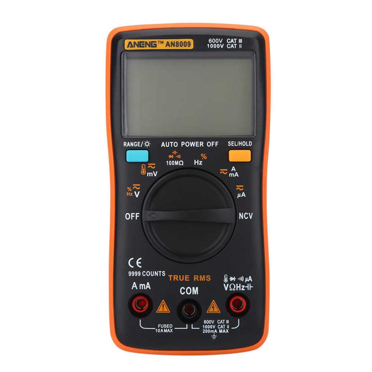 Nax Aneng An8009 Auto Range Digital Multimeter Dc True Rms Electric Meter