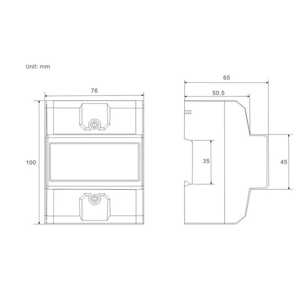 3 Phase 4 Wire Energy Meter 220/380V 5-80A Energy Consumption KWh. 