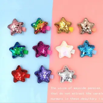 Baby Girl Glitter Hair Clips Kids Hairpins Star Hair Clip For