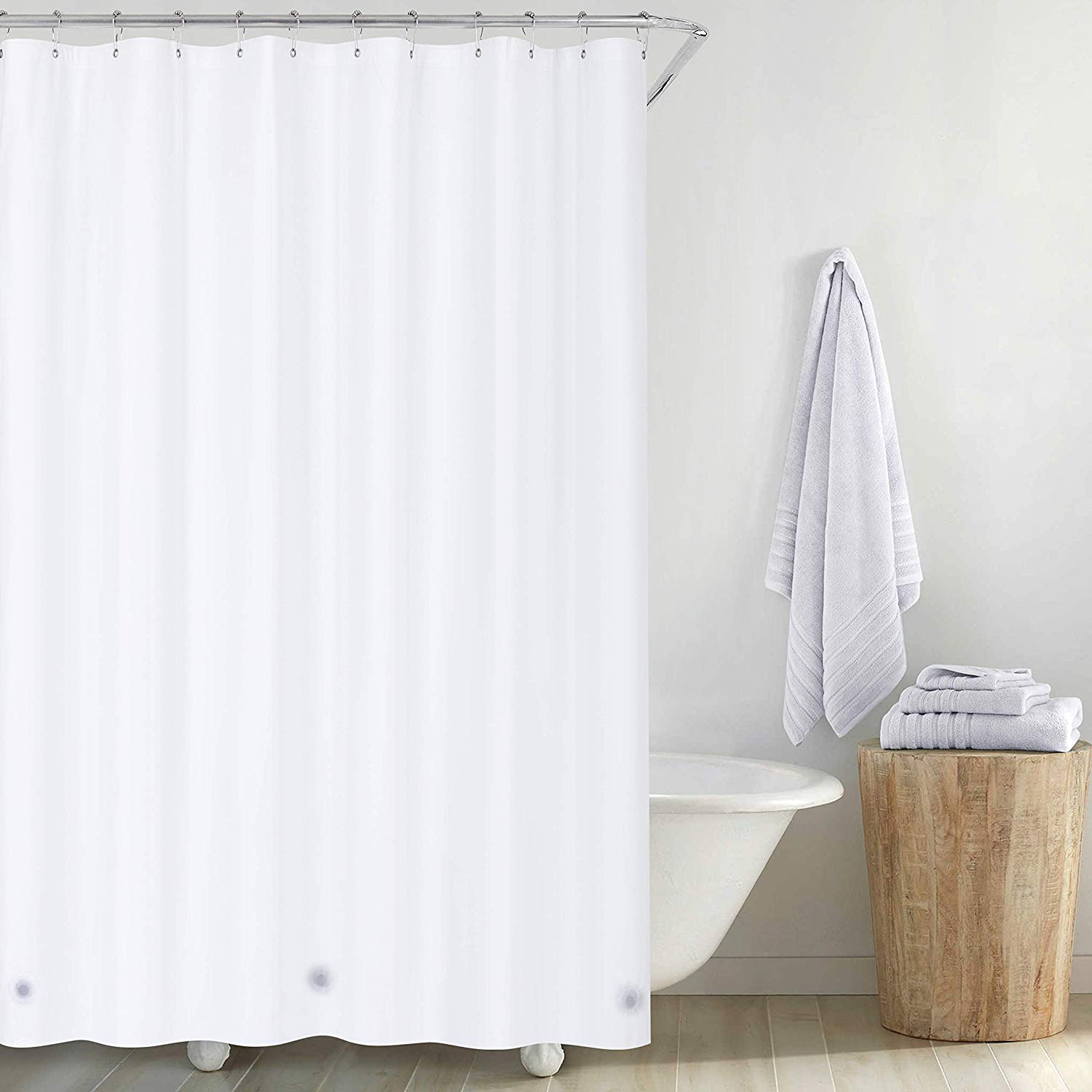 Shower Curtain Waterproof And Water Repellent And Antimicrobial