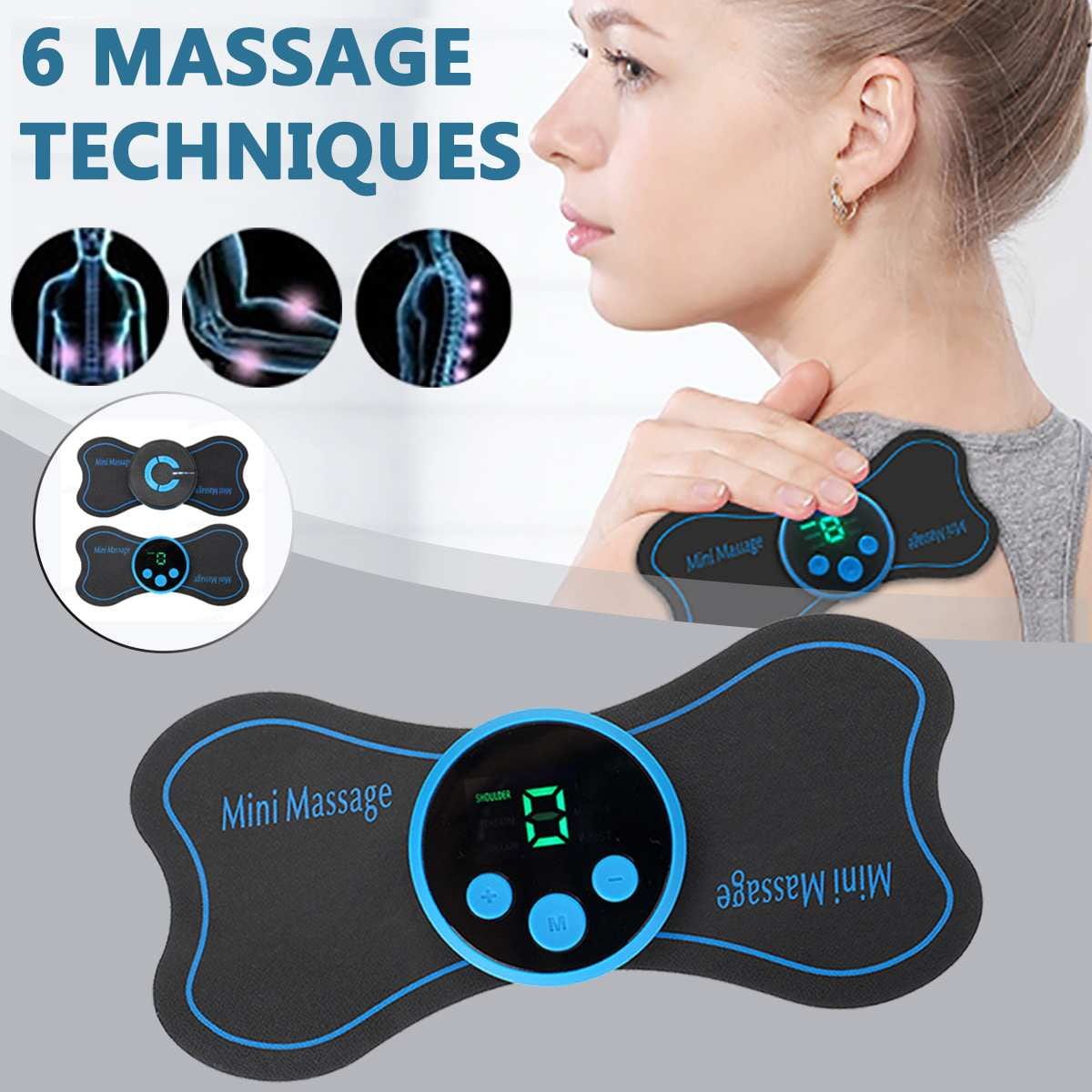 New Portable Mini Electric Neck Massager Back Body Portable With USB Charging Cable - Black