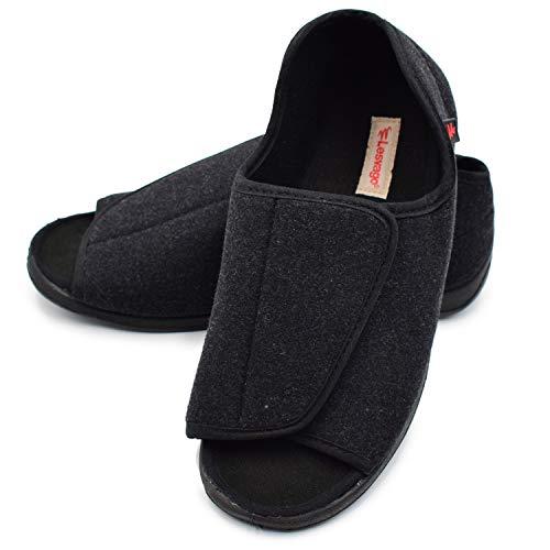 wide width men's slippers