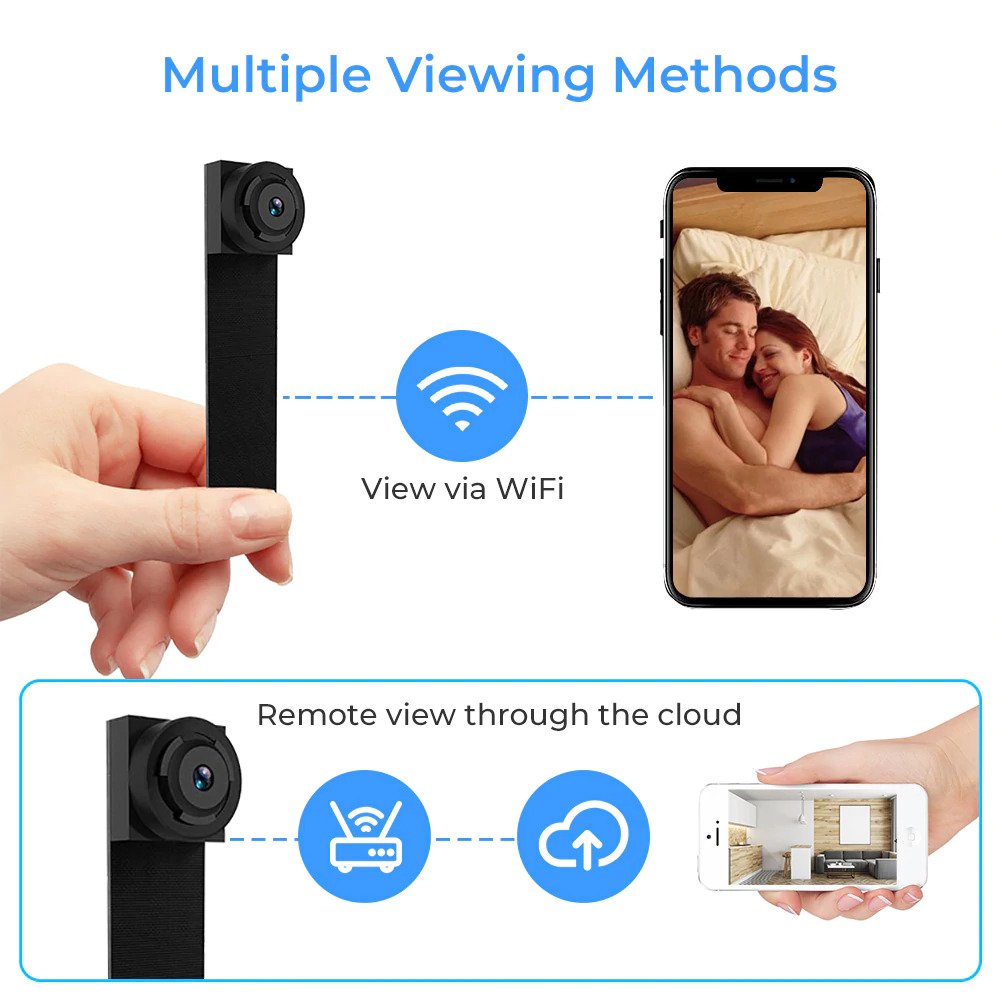 Full HD 1080P Wifi ip P2P  Module Mini DV DVR Wireless IP Surveillance Security Ribbon Camera-S06. 