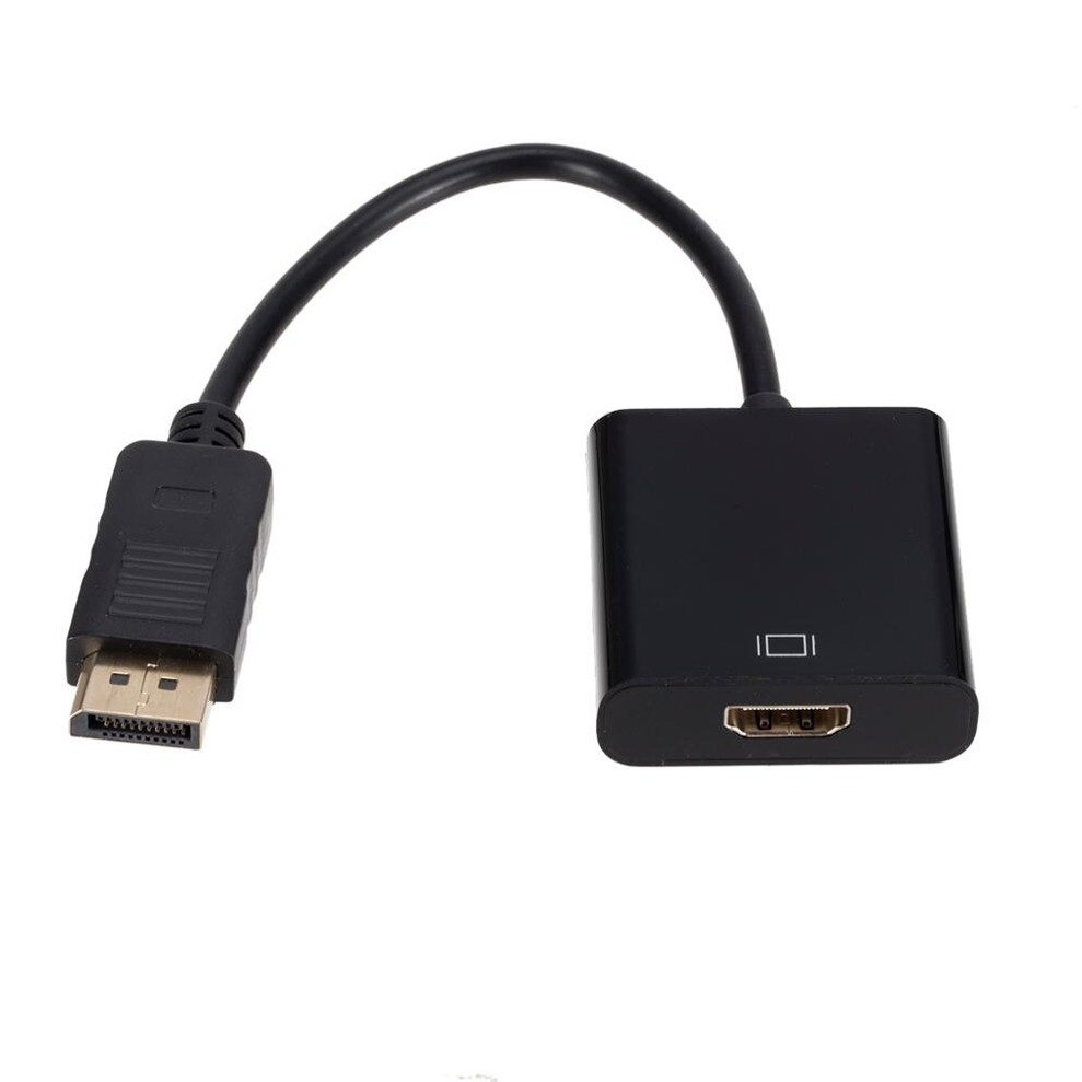 Displayport to HDMI Adapter DP to HDMI Converter Displayport HDMI Adapter DP Male to HDMI Female ^^^Black^^^. 
