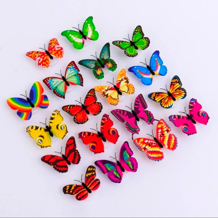 Honana DX-68 Beautiful Butterfly LED Night Light Lamp With Suction Christmas Wedding Decor-1pcs