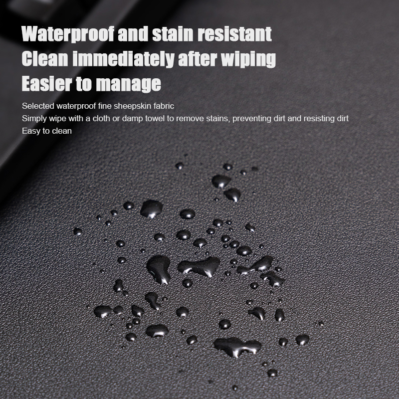 White Mousepad Portable Mouse Pad Large Gaming Waterproof Non-slip PU Leather Suede Desk Mat Computer Keyboard Desk Pad Mats. 