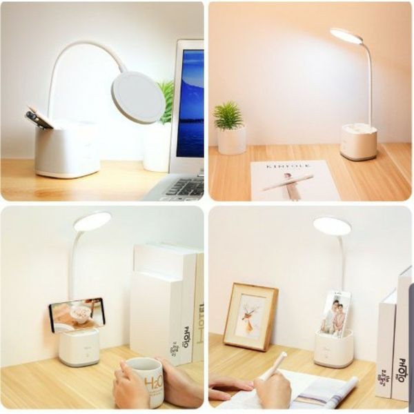 YAGE YG-T109 Table Lamp Pen Holder Desk Lamp Rechargeable USB Reading LED Table light Night Light By Win Accessories. 
