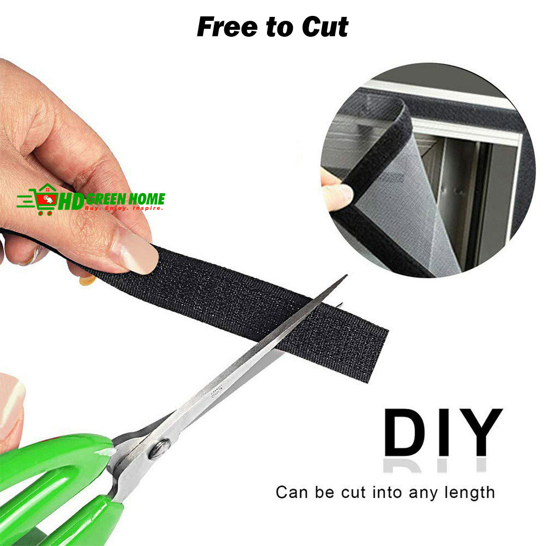 1M × 3cm Self Adhesive Hook and Loop Velcro Tape Double Sided Sticky Back Velcro Strip (Black). 