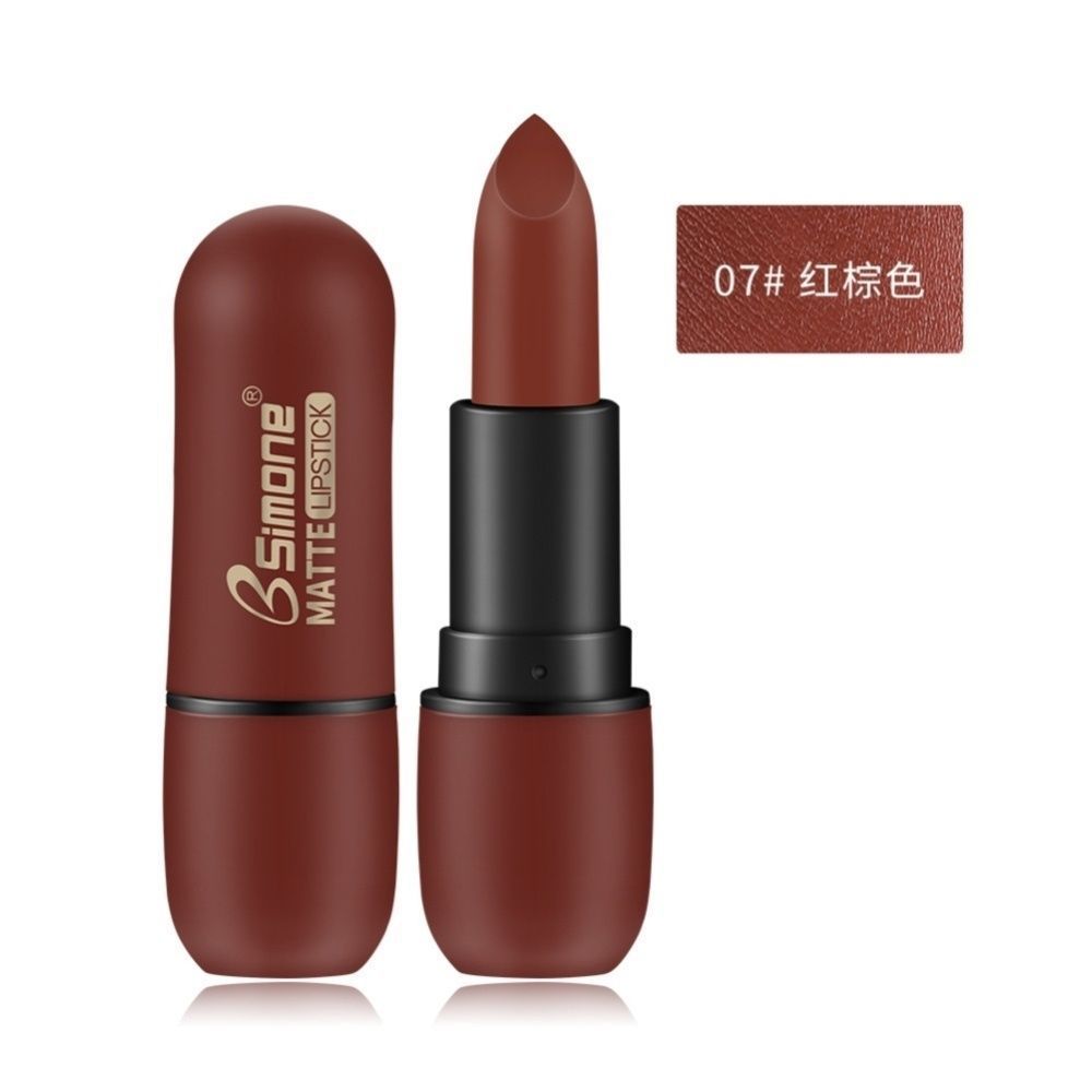 Super white matte lipstick, plum color girl group, retro rose red, raspberry deep red, long-lasting, non-fading, non-sticking cup. 