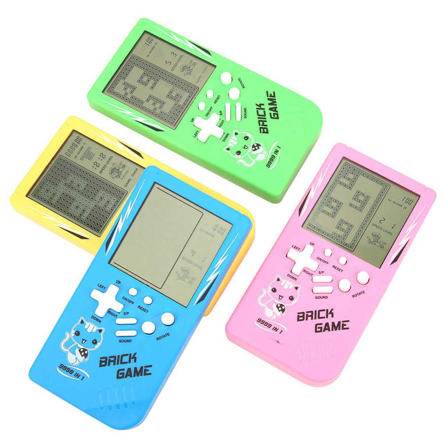 【happy one】Classic Machine Tetris Game Portable Game Console Toys For Child. 