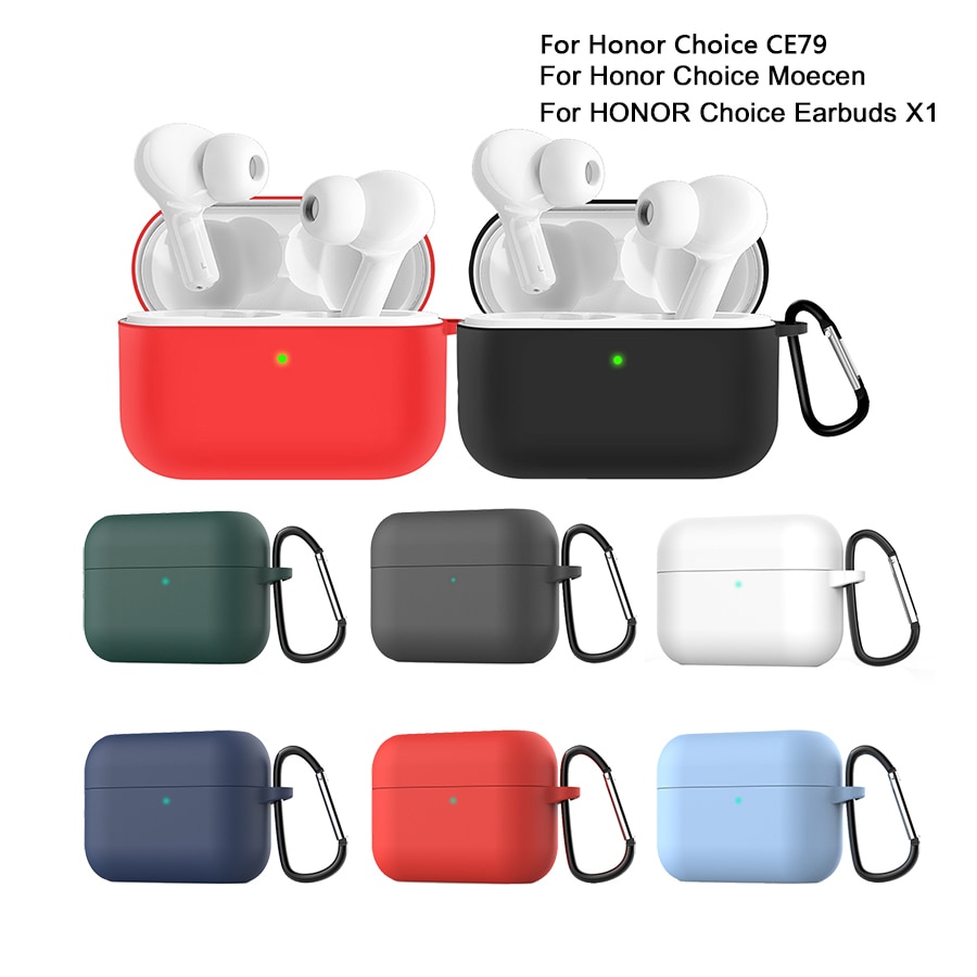 For Huawei Honor Choice CE79 Protective Silicone Soft Cover Shockproof Eards Case Shell for Honor Choice Moecen / Earbuds X1. 