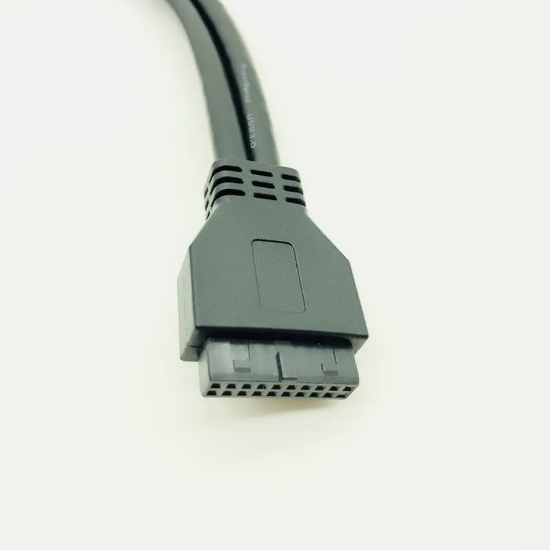 USB 3.0 Front Panel Cable USB Connector Cable USB 3.0 High Speed 20-pin to Dual Ports USB3.0 Hub with Fixed Foot for PC Computer. 