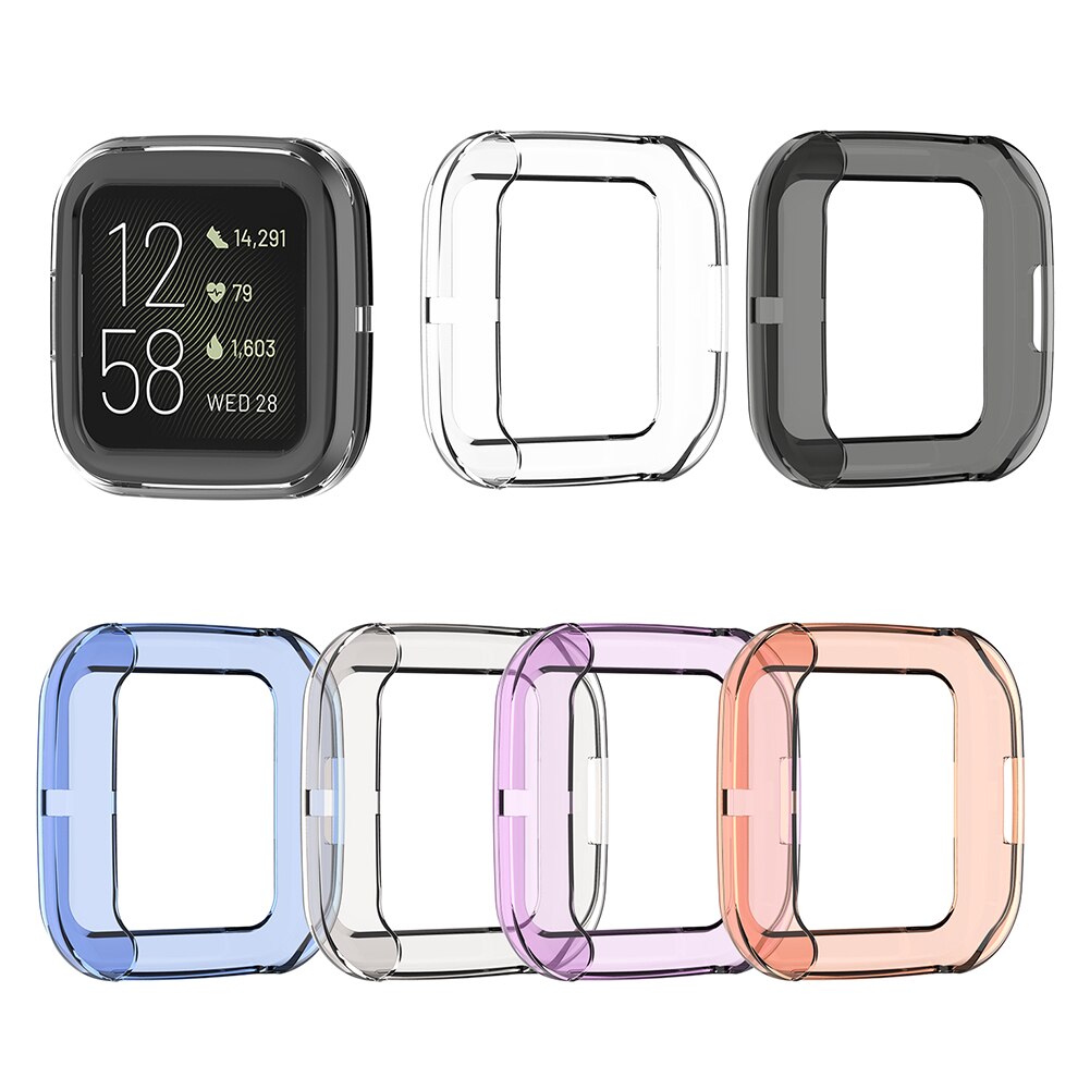 For Fitbit Versa 2 Smart Watch Case Soft TPU Protection Shell Watch Accessories. 