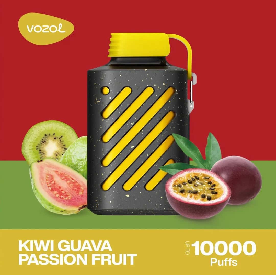 International PRC product E cigarette Vozol Gear vape kiwi guava passion fruits 10000 Puffs Disposable Vape Pod - 1 piece