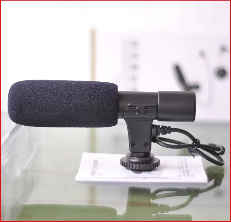 Professional Camera External Stereo Microphone For Nikon D7500 D7200 D5600 D5500 D5300 D3300 D810 D750 D500 D5 D4. 