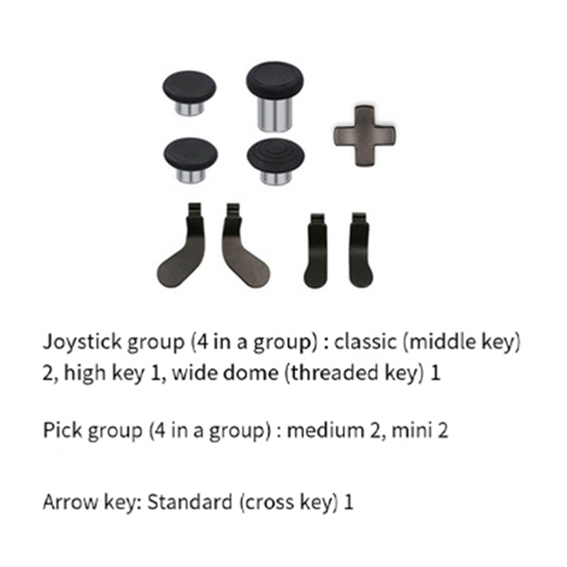 For Xbox Elite 2 Controller Case Replacement Button Set Repair Parts for Xbox Elite Series 2 Gamepad Spare Parts. 