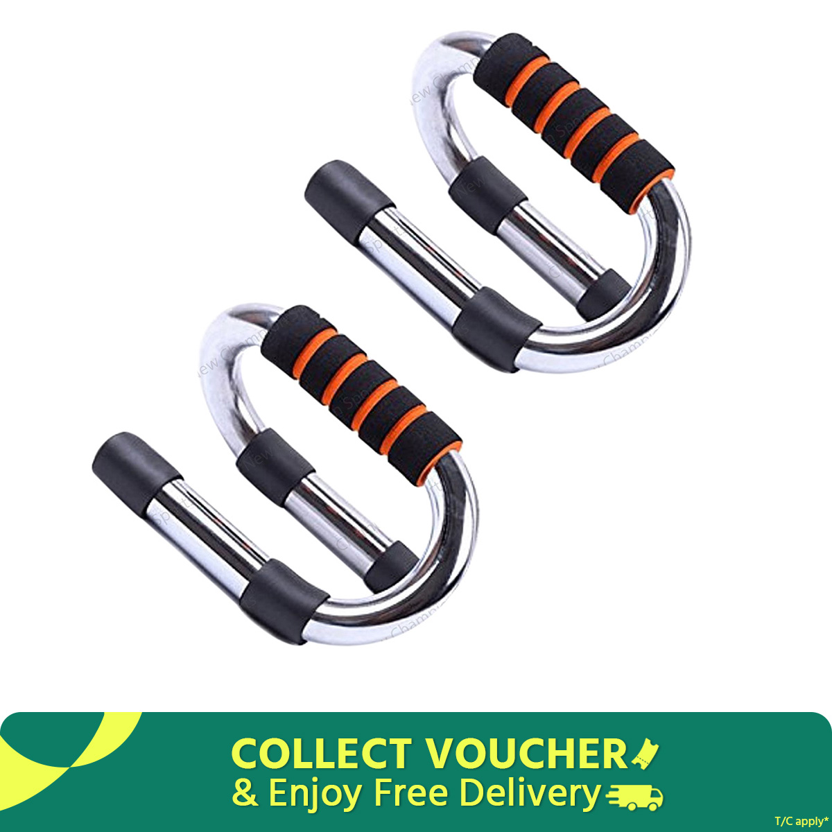 Fitness Push up Bar Stands Pushup Chest Bar Strong Chrome Steel Pushup Stands with Comfortable Foam Grip and Non-Slip Bars