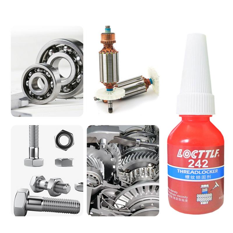 10ml Threadlocker Loctite 242 Screw Glue Thread Locking Agent Anaerobic Glue Anti-loose Screw Adhesive For Household Use Amour zii. 