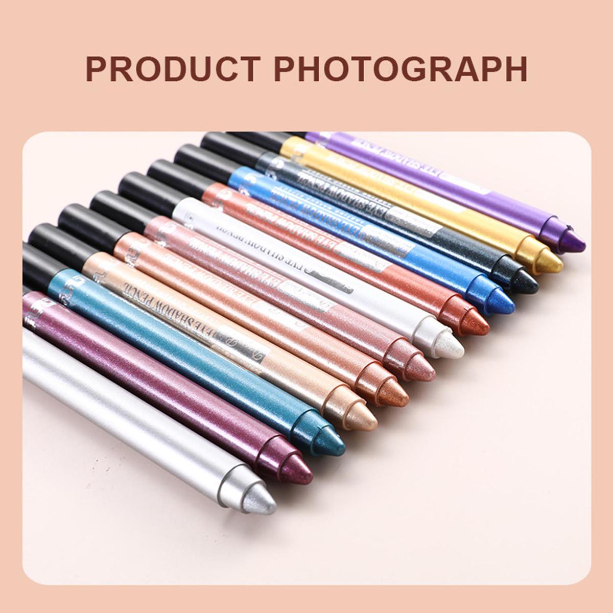 Eyeshadow Pencil Sweat-Proof Stick Rotary Glowing Eye Shadow Pencil