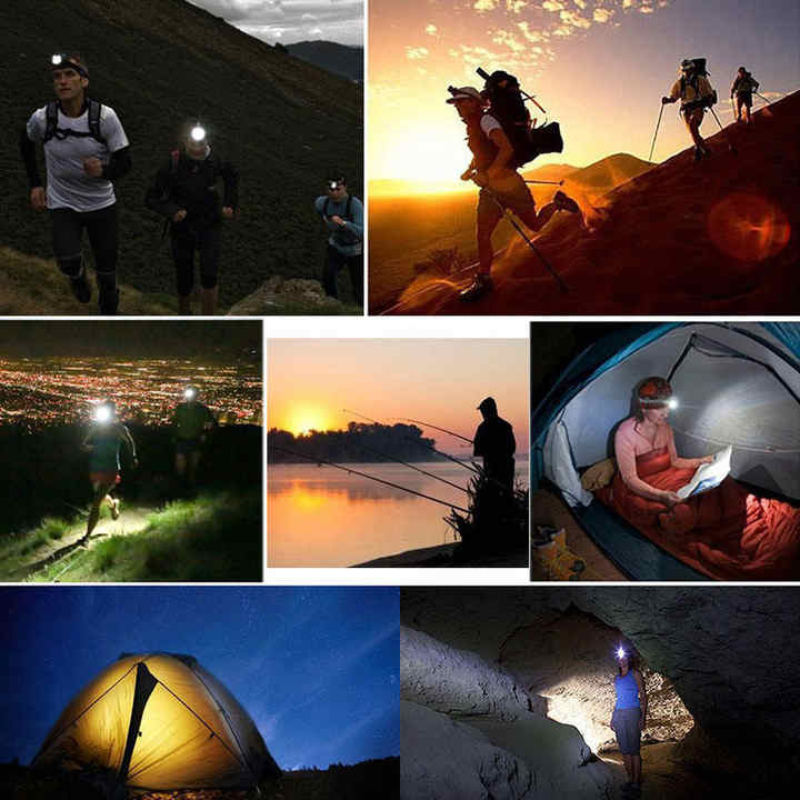 PLSUPREME/YAGE High Power 3W LED Headlamp Rechargeable Head Light Waterproof Head Torch Built-in 1200mAh Battery. 