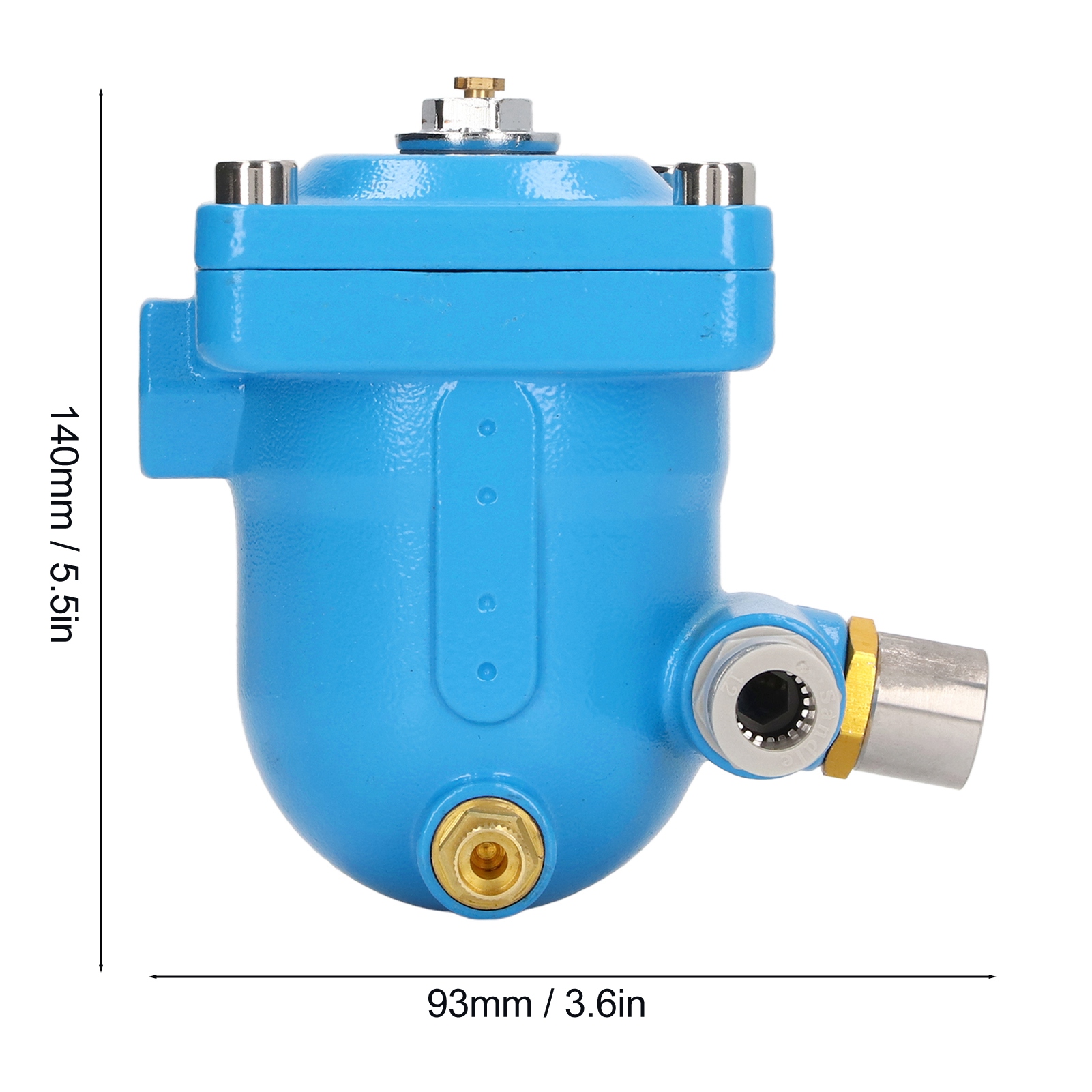Automatic Drain Valve, Rustproof Pneumatic Auto Water Drainer Quiet Durable Low Loss Anti Air Blocking for Gasholder. 