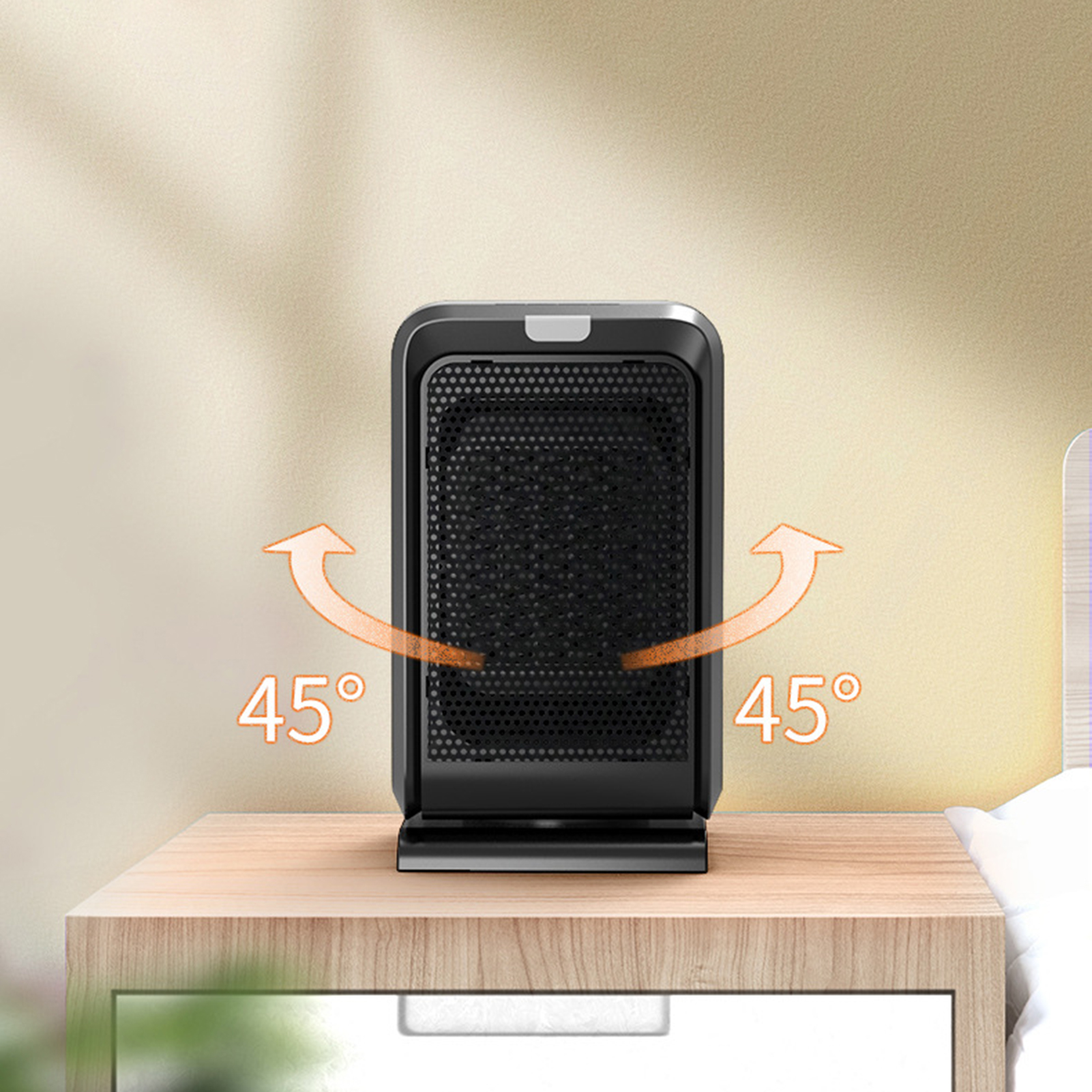 Space Heater Temperature Adjustment Remote Control Heating Fan. 