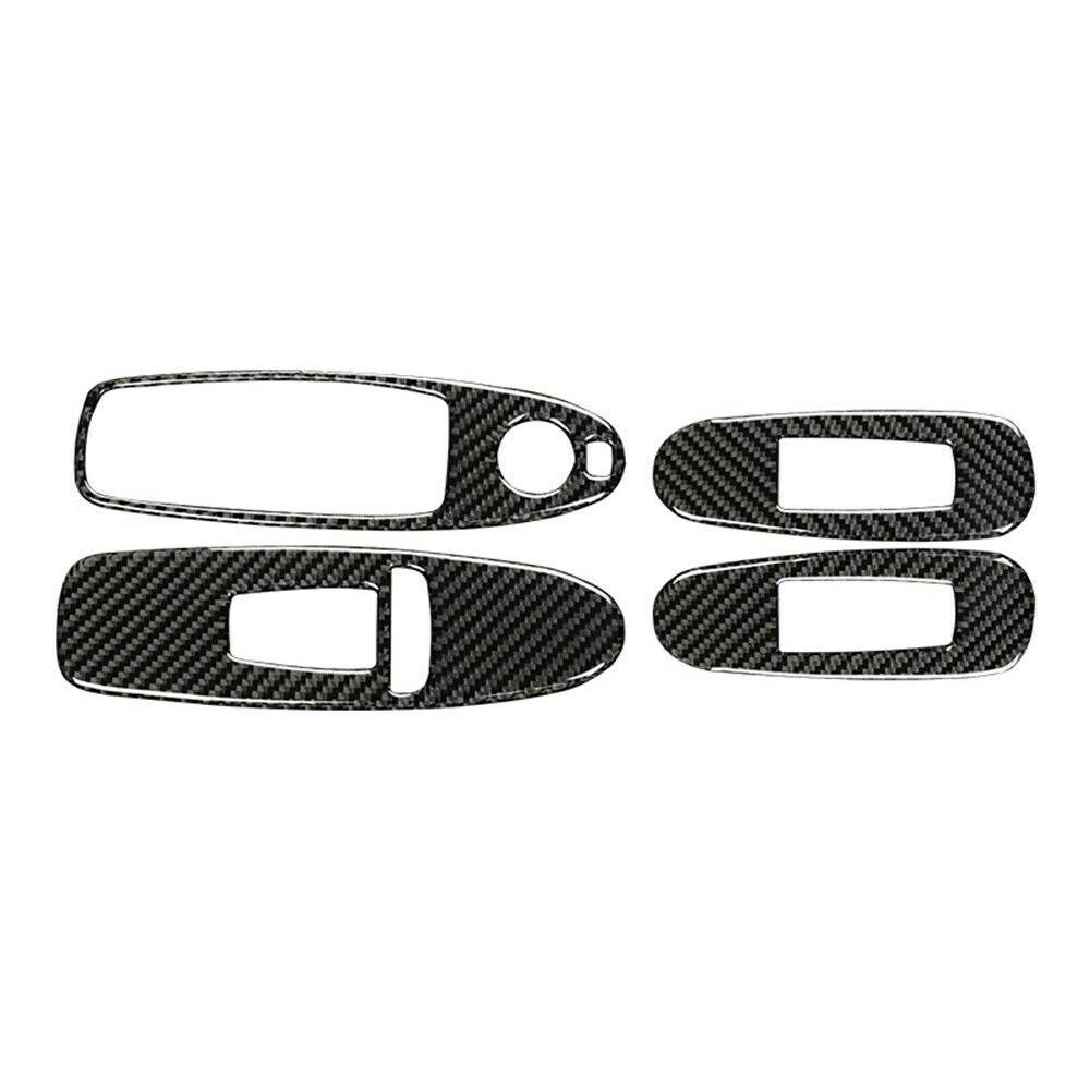 Carbon Fiber Window Lift Button Panel Cover Trim for Q50 Q60