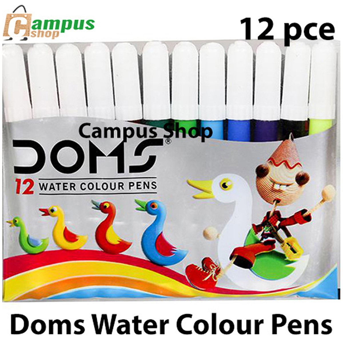 Doms Watercolor Sign Pens -12 Pieces | Daraz.com.bd
