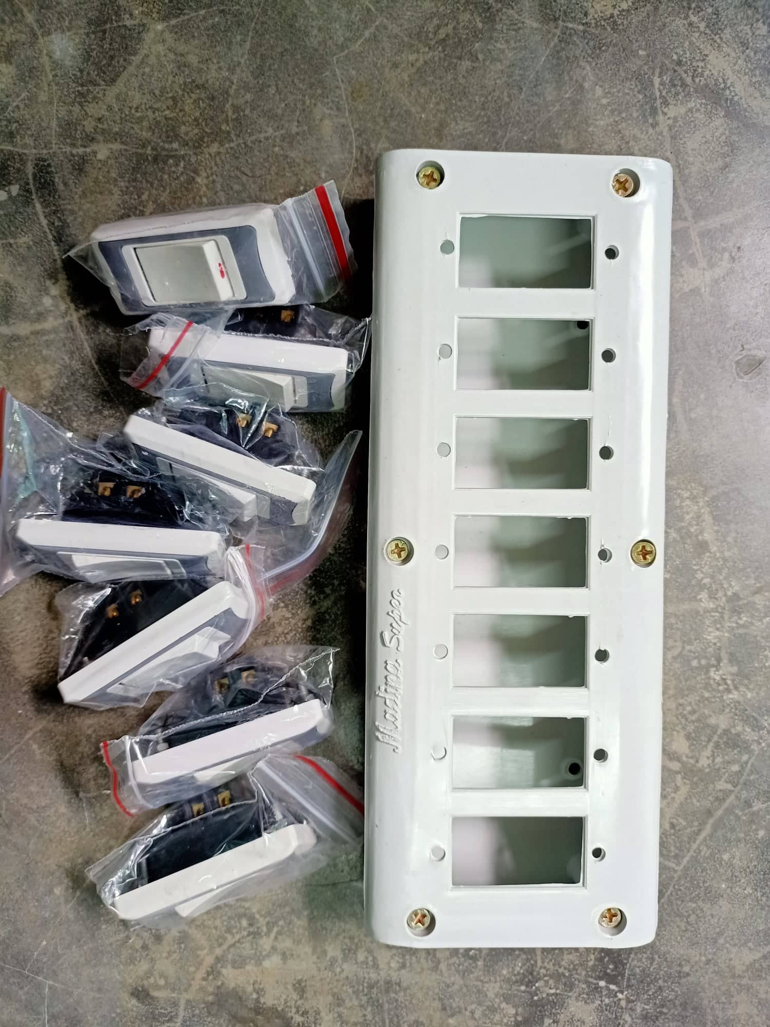 Electric Switch Board with socket (Changeable). 