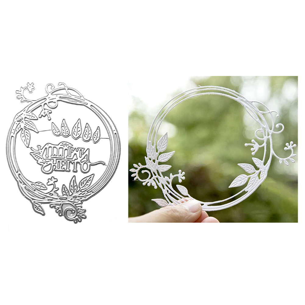 Leaf Garland Circle Cutting Dies DIY Scrapbooks