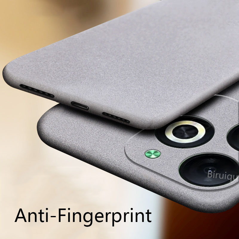 Biruiqu For Infinix Smart 8 Shockproof Anti Slip Soft TPU Sandstone Matte Back Case Cover. 