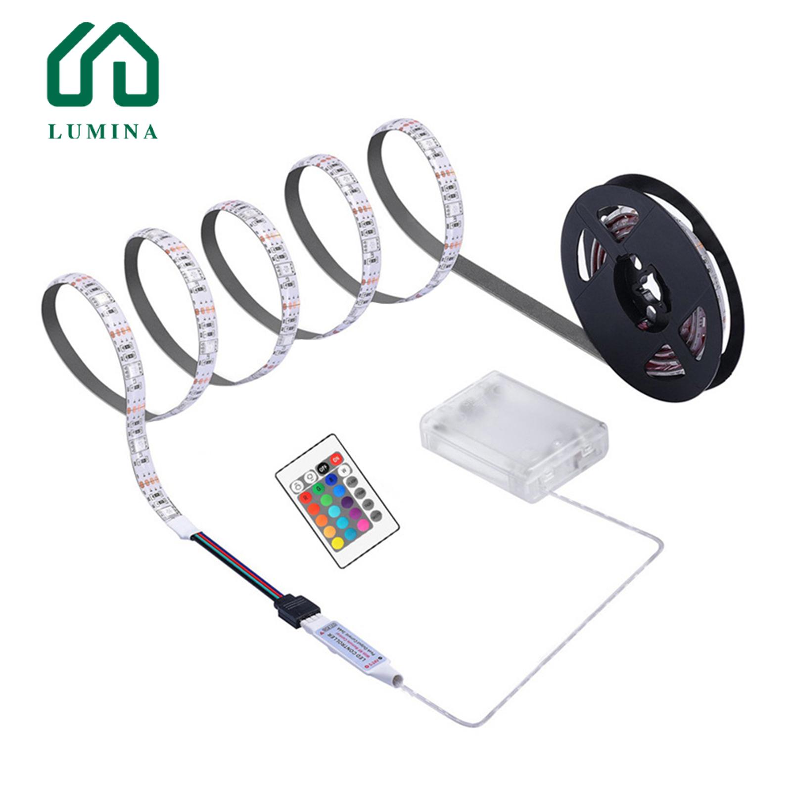 Lumina LED Strip Light Battery Box Powered Color Changing Tape Night Light Lamp