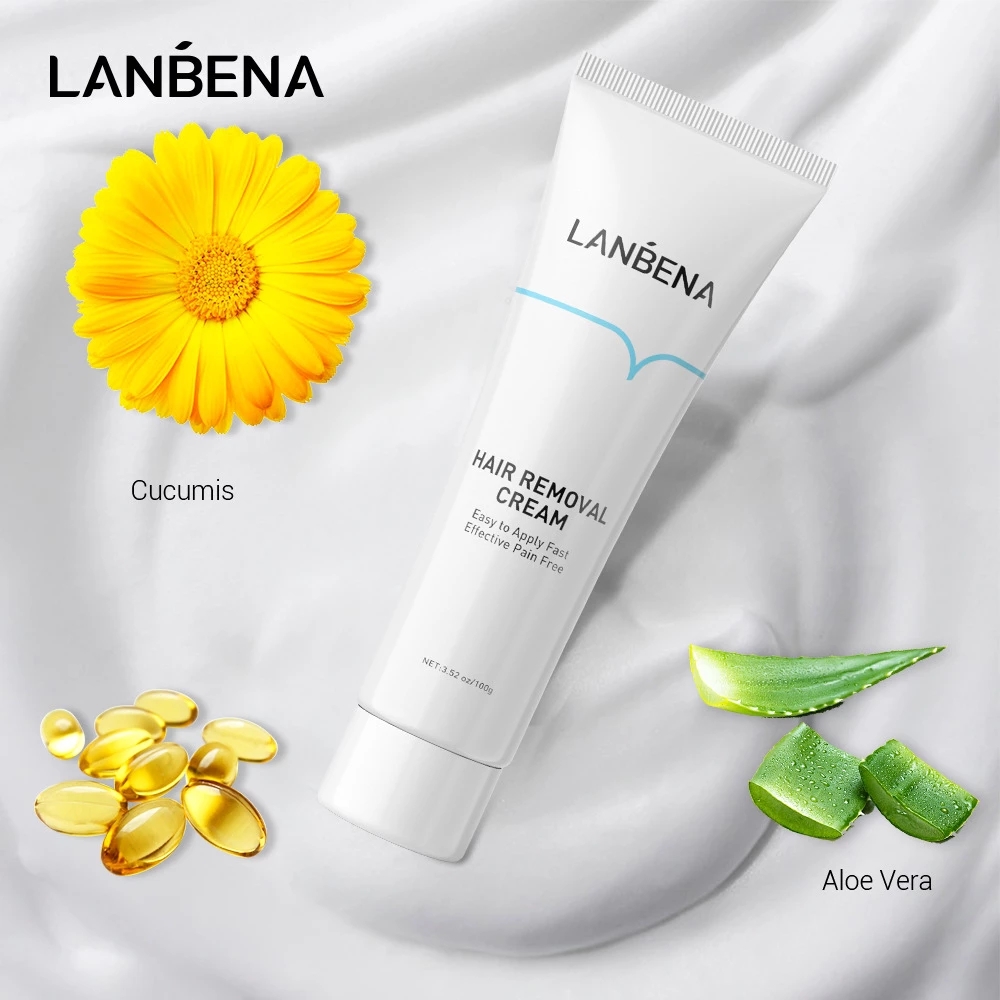 LANBENA Hair Removal Cream Removal Depilation Gentle Not Stimulating Repairing Painless Epilator Nourishing Effective Body Care